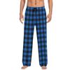 Men Autumn Winter Soild Color And Plaid Pants Full Length Long Trousers Sports Pants Pajama Pants