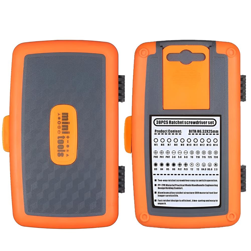 Набор отверток с храповым механизмом 38 в 1, набор магнитных отверток, шестигранных ключей, мини-отверток, набор инструментов для ремонта электроники