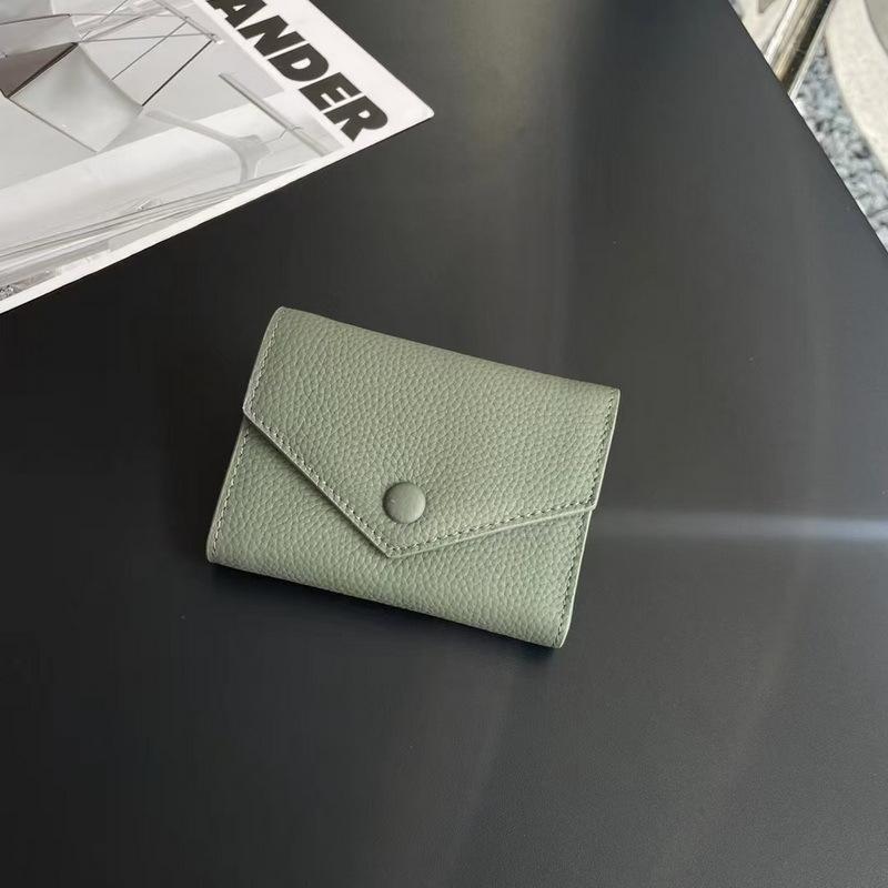 Кошелек Женский Новый Кожаный Скидка 30% Кошелек Первый Слой Коровья Кожа Мешочек для Мелочи Универсальный Тренд Короткий Маленький Карманный Кошелек
