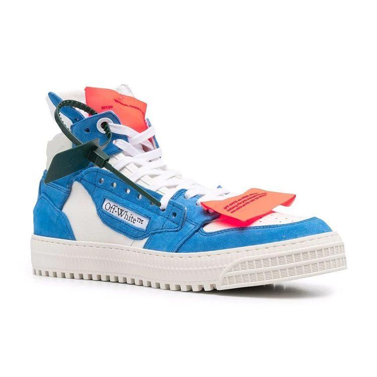 OFF WHITE Off Court 3.0 Высокие Белый Небесно-голубой SS22 OMIA065S22LEA0040140