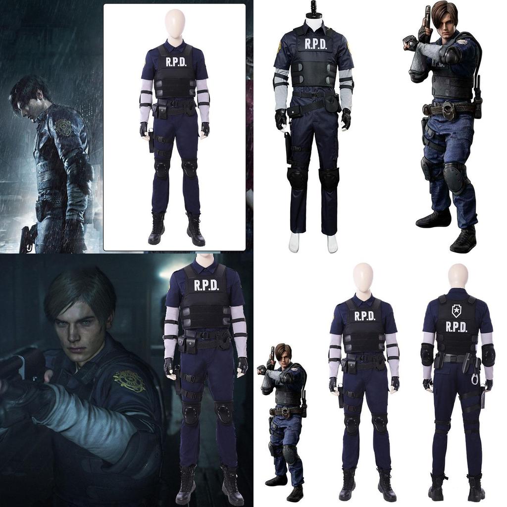 Косплей костюм Леона Скотта Кеннеди из Resident Evil 2 Remake Biohazard Re2 Полиция