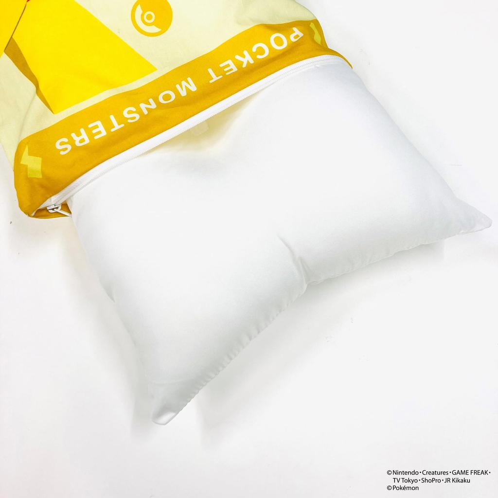 MORIPiLO Morishita Pillow Pokemon Pikachu 40x30cm Washable with Cover Stuffed Toy Cushion Pokemon Character Goods Yellow 4621238 Children's Approx.