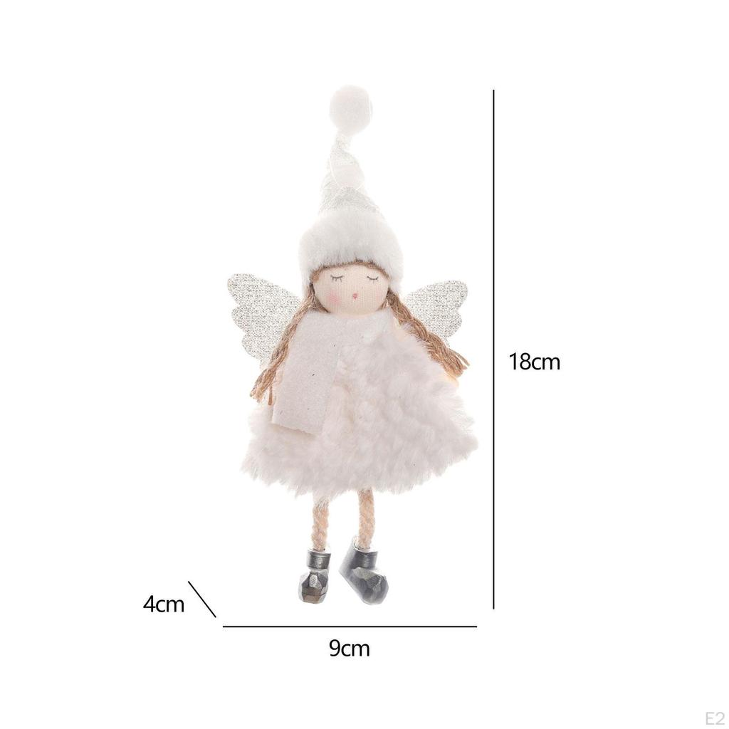 Angel Doll Decoration Decorative Plush Pendants Xmas Tree Ornament for Year Fairy Presents