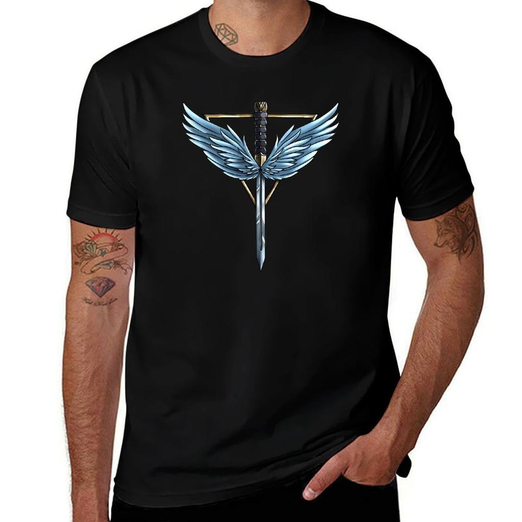 Angel Shield Tshirt Unisex T Shirts High Quality Luxury Brand Tshirt