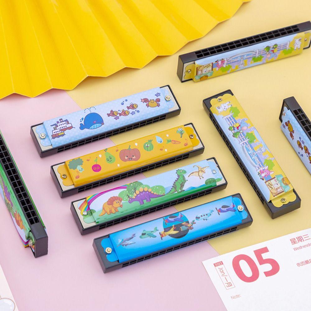 16 отверстий 16 отверстий губная гармошка металлическая губная гармошка духовой инструмент окрашенная губная гармошка детская игрушка