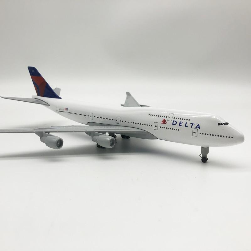 Масштабная модель самолета 20 см Металлический сплав Для модели Delta Aviation 747 B747 Модель самолета Статическое украшение Самолет