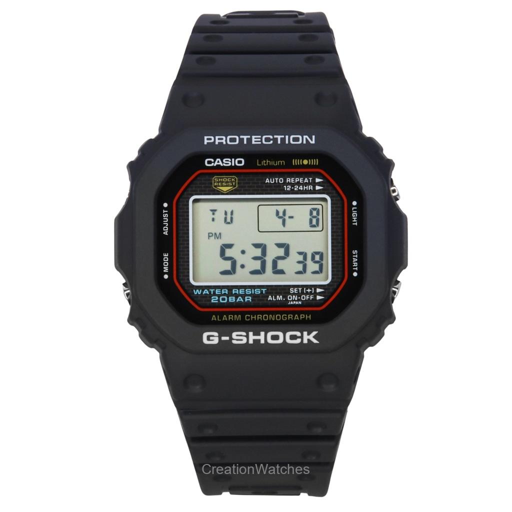 Casio G-Shock Digital воссоздает оригинальный дизайн первых мужских часов G-Shock Quartz DW-5000R-1A 200M