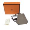 Excellent HERMES Necklace Leather Clochette Necklace Charm Leather leather Women Used