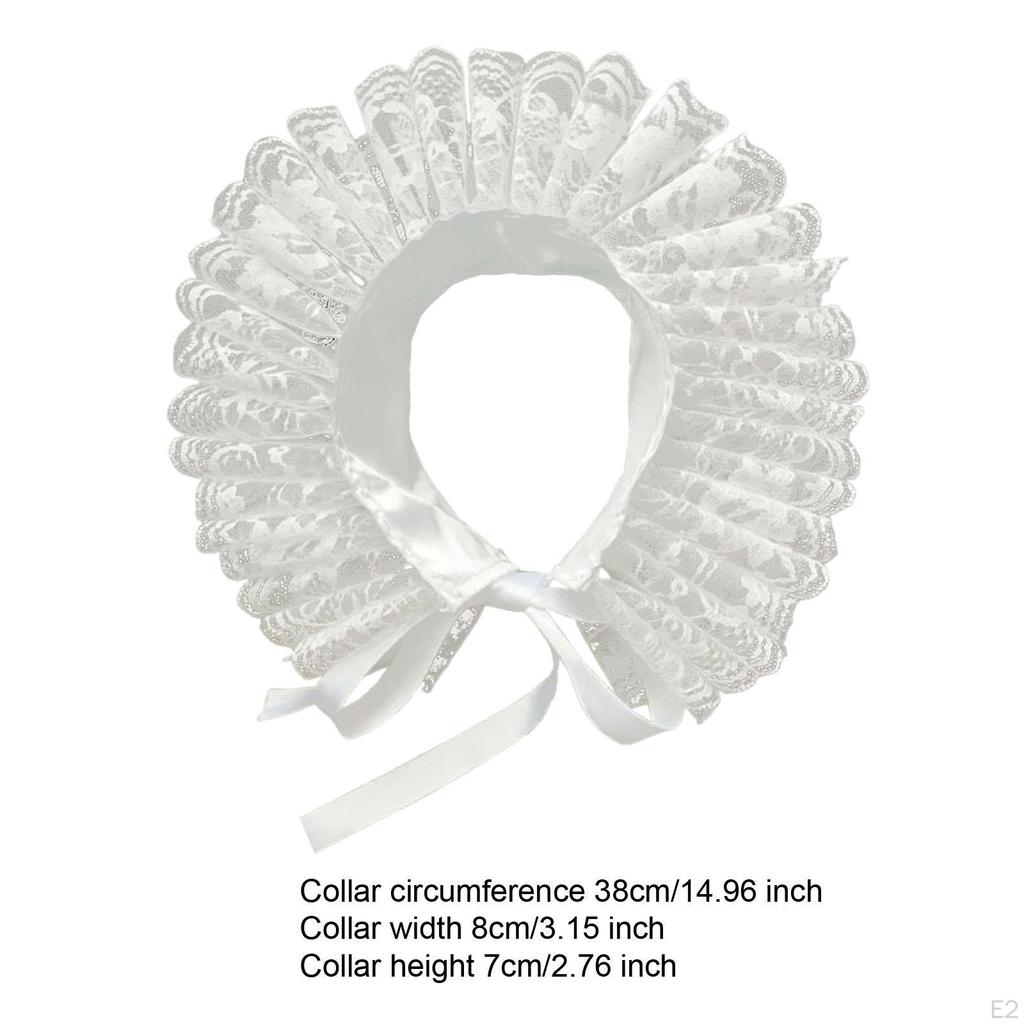 Collar for Steampunk Tulle Ruffle Costume Party Cosplay Decor