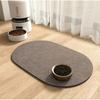 Non-Slip Pet Feeding Mat Cats Dogs Waterproof Easy-Clean Silicone-Backed Fabric Food Bowl Pad