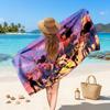 Wonder Woman Printed Swim Towel, Portable Water Absorbent Towel for Beach Camping Daily Bathroom Use