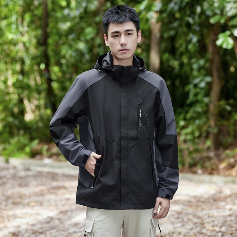 2026 Detachable Hooded Hiking Jacket Waterproof Windproof Outdoor Casual Top