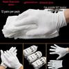 Sweat-Proof Medium-Thick White Cotton Work Gloves