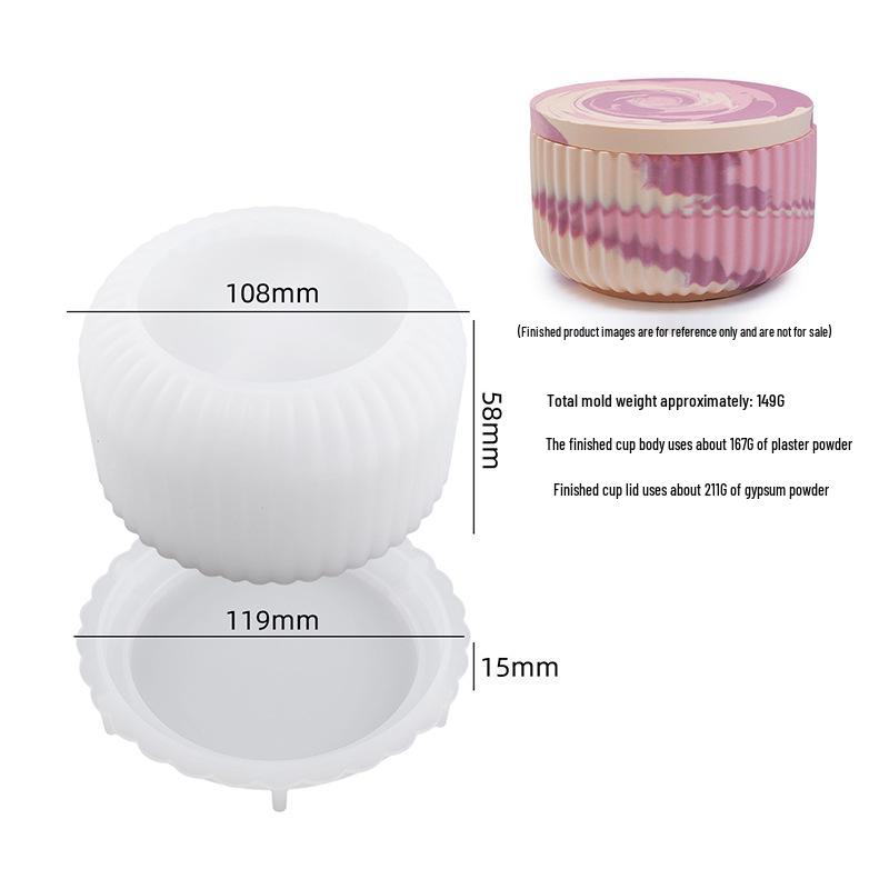 Meimuer DIY Ароматерапевтическая гипсовая форма для свечей и Силиконовая форма для шкатулки для украшений из эпоксидной смолы