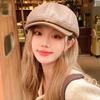 PU кожаная шляпа вперед детский темперамент универсальный показывать лицо маленький весна и осень путешествия уличная мода тренд берет