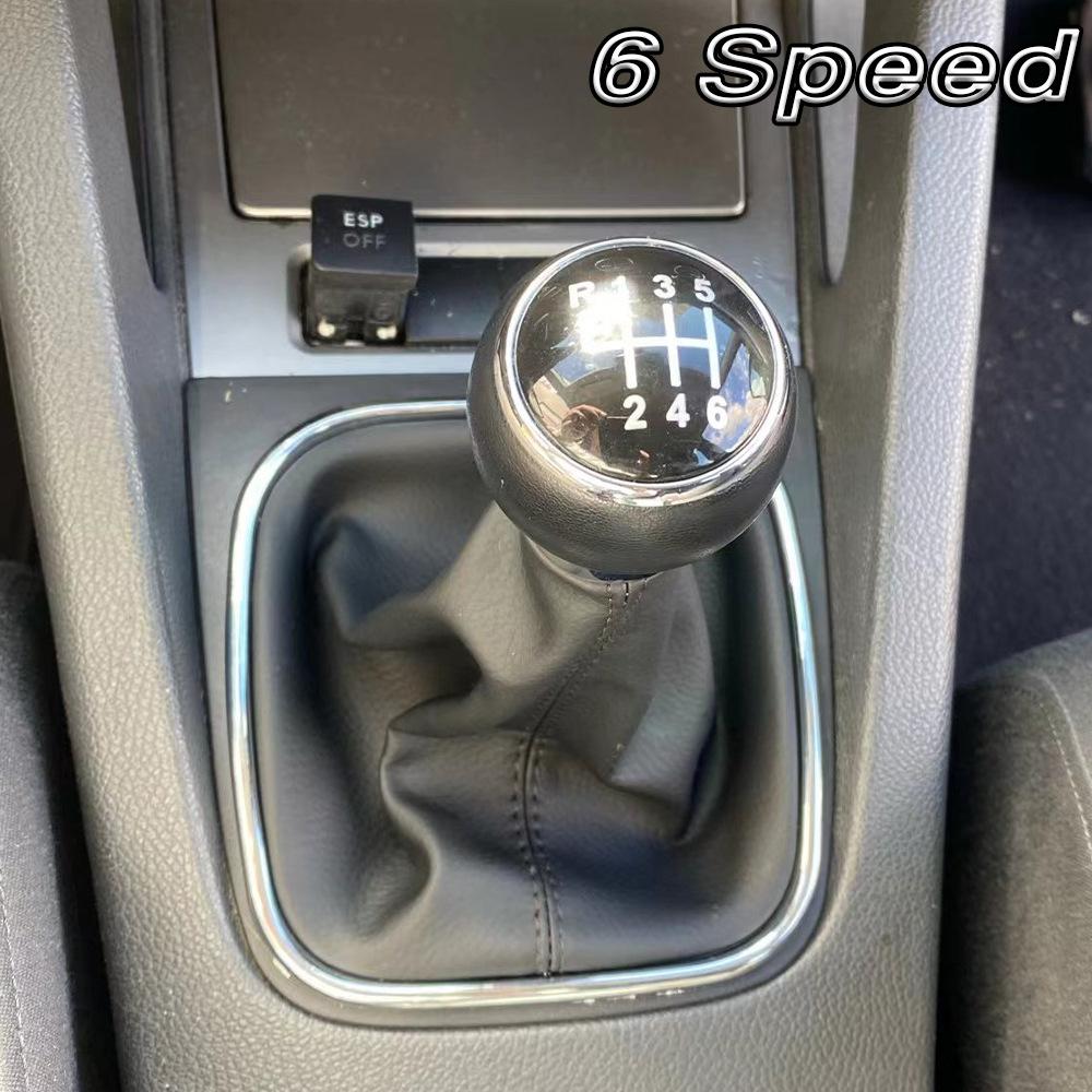 Poignée de levier de vitesses 5/6 vitesses pour VW Golf 5 Golf 6 Jetta MK5 MK6, boîte de vitesses manuelle, avec housse en cuir