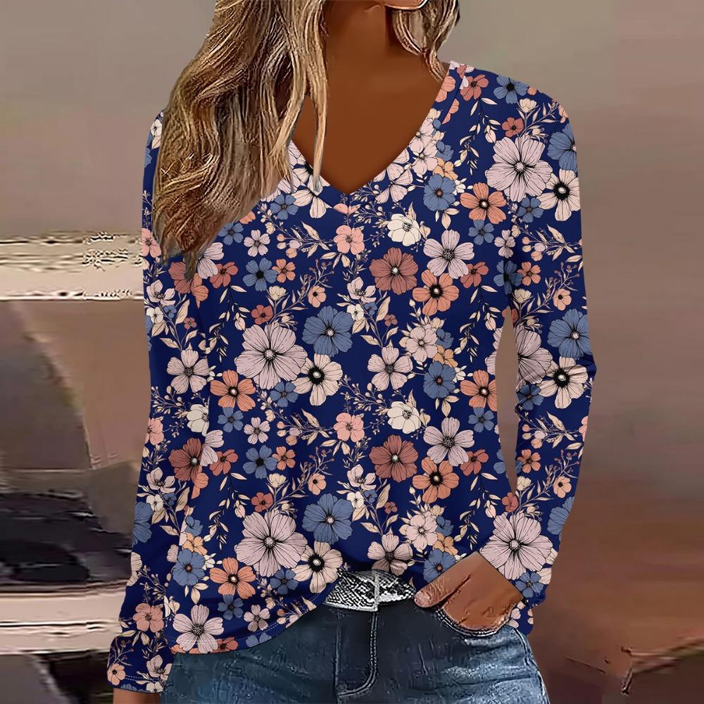 Fashion Streetwear 3D Digital Printed Women's Long Sleeved T-shirt