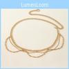 Womens Metallic Waist Chain With Engraved Style Fashion Belt For Versatile Outfits