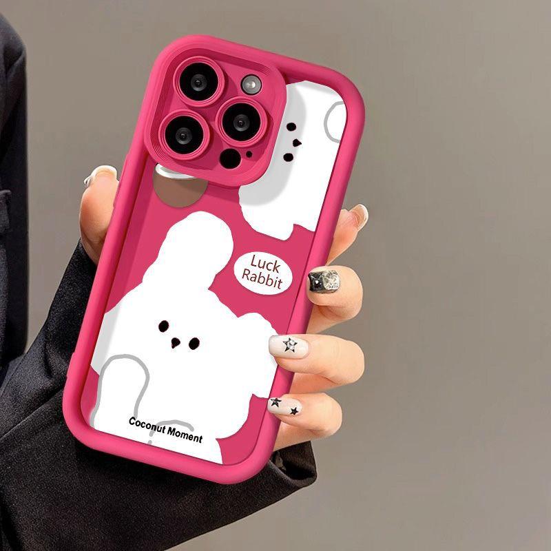 Счастливый Кролик для чехла мобильного телефона iPhone17PorMax 17 Apple 16 матовый 14/15 высокая стоимость 13