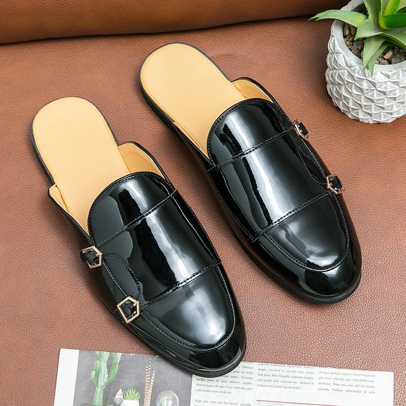 Casual Leather Shoes For Men White Leather Loafers Summer British Style Formal Leather Business Shoes Male