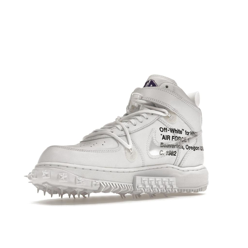 Nike Off-White x Air Force 1 Mid SP Кожаные мужские кроссовки с граффити DR0500-100