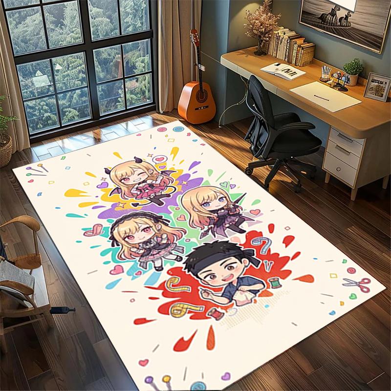 Large Area Floor Mat Rug "My Dress-Up Darling" Non Slip Washable Carpet Bedroom Gamer Room Decor—kwq53