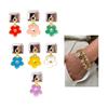 Pack of 7 Multifuntional Bracelet Band Link Tool Stainless Steel Flower Modular Connection Bracelet Charm for Jewelry