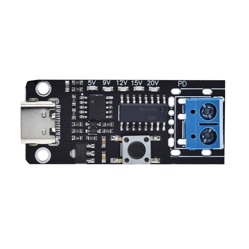 Плата-триггер USB-C PD 5 В 9 В 12 В 15 В 20 В 28 В 5 А Модуль триггера питания с регулируемым напряжением Вход Type-C для лаборатории