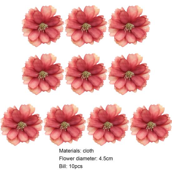 Высококачественная искусственная цветочная головка, яркое украшение для дома 4,5 см