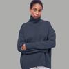 Women's Turtleneck Sweater Loose Solid Color Pullover Knitwear Thick Warm Knit Top Autumn Winter