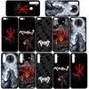 Чехол для телефона Samsung Galaxy S24 S23 iPhone 15 14 Xiaomi Redmi Note 13 12 11 8 10 9 Pro S22 S20 FE Max X XR OPPO A15 Huawei Berserk Guts аниме-чехол