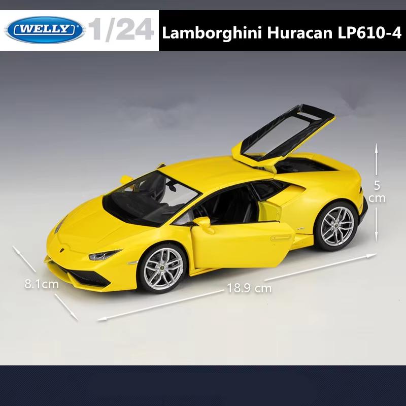 Новый 1:24 Lamborghini LP610-4 гоночная модель автомобиля из литого металла спортивная модель автомобиля имитация модные украшения коллекция детские игрушки мальчики подарок