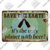 Mfoever Tin Decor Funny Beer Tin Sign Plaque Metal Plate Vintage Iron Poster Wall Art Painting for Pub Club Man Cave Bar Decoration