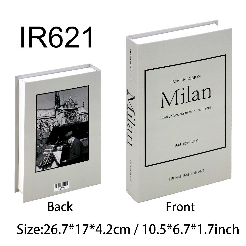 New York Paris London Series Luxury Fake Book Decoration Remote Control Storage Box Fashion Coffee Table Decoration Accessories