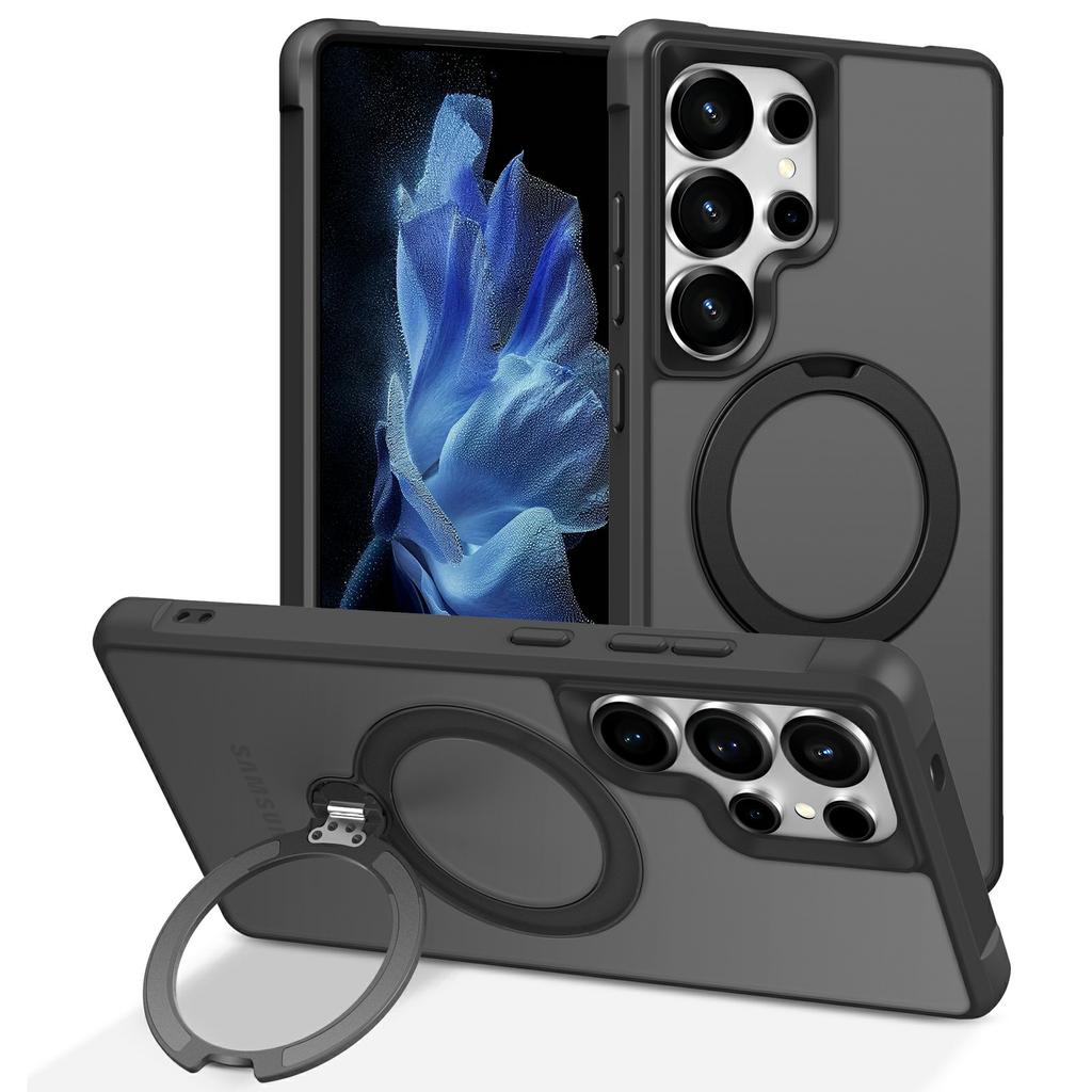 For Samsung Galaxy S26 Ultra Magnetic Case Kickstand TPU PC Shockproof Phone Back Cover