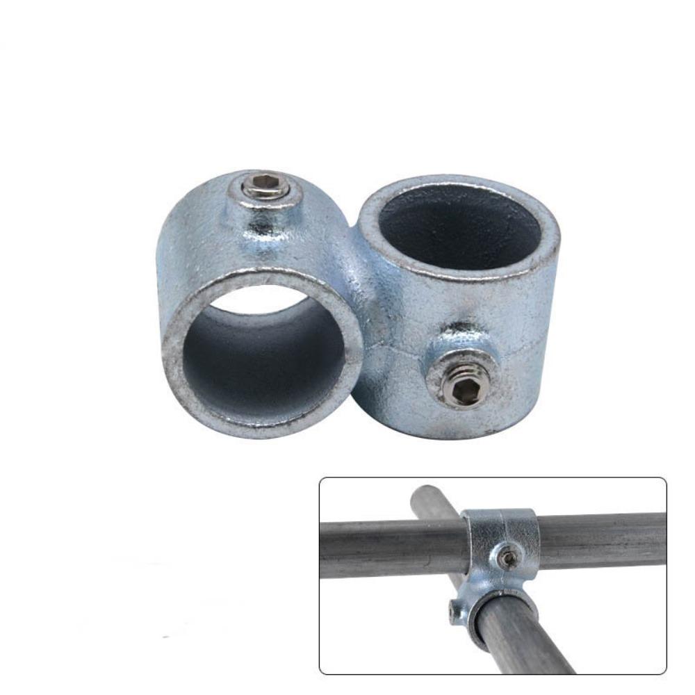1\2''/3\4" Frame Fasteners Aluminum Alloy Steel Circular Pipe Connector Steel Tube Shelf