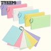 300sheets Colored Index Cards, Notecards 3x5inch, Multicolor Paper Binder Ring Easy Flip Flash Card, Study Memo Pads for Office School Suplplies