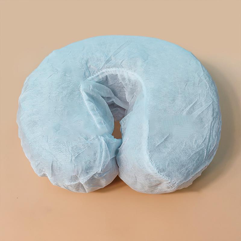 50 шт. одноразовых чехлов для подголовников, эластичных нетканых, для спа-салонов, салонов красоты, массажных чехлов для подголовников, U-образных наволочек