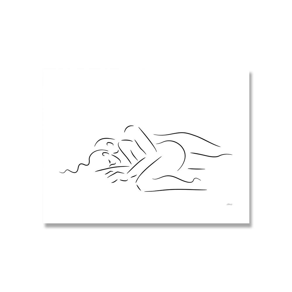 Принт пара настенное искусство холст живопись рисунок линией пара рука любовь поцелуй плакаты и принты скандинавские картины декор гостиная