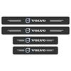 4PCS  Leather Car Door Threshold Protector Stickers Accessories For Volvo R Design T6 AWD C30 C40 C50 C70 XC60 V60 V70 V90 XC90