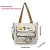 Sweet Student Crossbody Bag Large Capacity Y2K Anime Display Bag Cartoon Shoulder Ita Bag  School