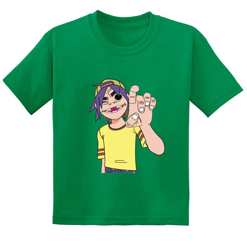 Gorillaz Rock Band Printed Summer Fashion Casual Children's Polyester T-shirt Top