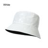 Unisex Cotton PU Leather Climbing Bucket Hat Sun Hat Fisherman Hat Fishing Hat