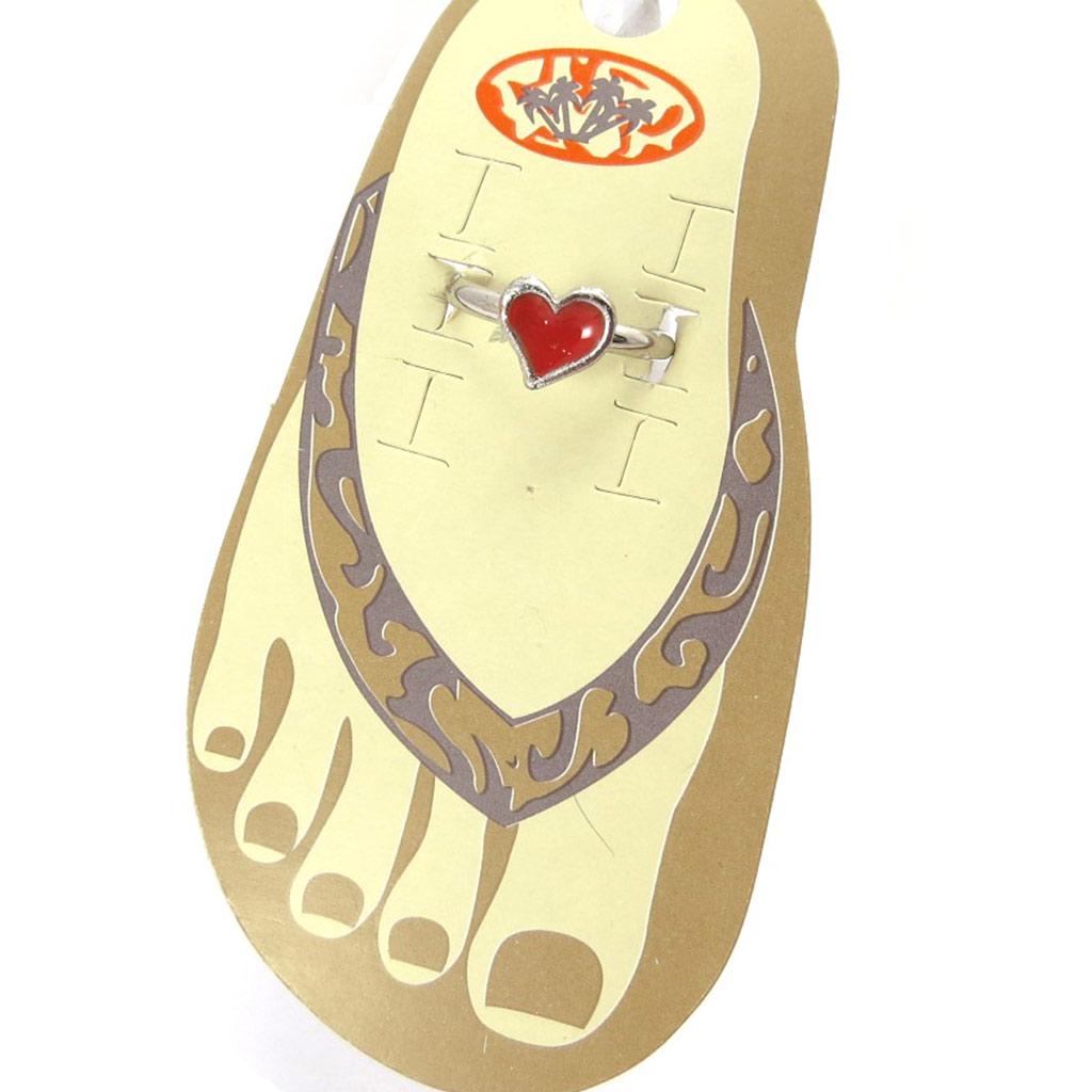 Les Trésors De Lily [K0658] — Красное кольцо на ногу «Love».