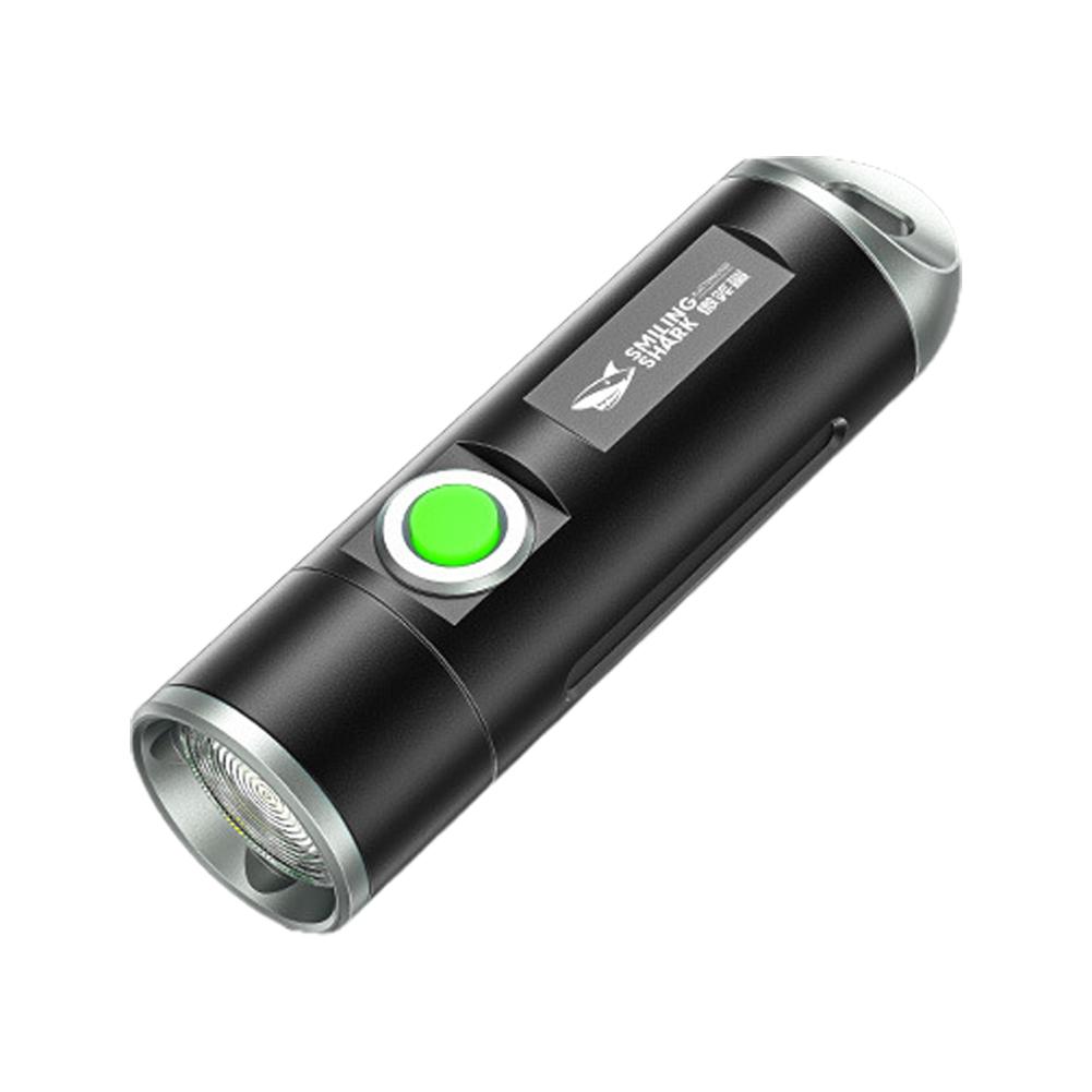 Мини-фонарик Power Bank Ультраяркий Тактический светодиодный фонарь Освещение для улицы 5 режимов С USB-кабелем для зарядки