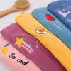 Magic Microfiber Shower Cap Embroidery Towel Bath Hats Dry Hair Cap Quick Drying Soft for Lady Turban Head
