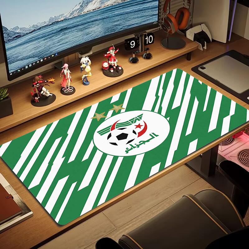 Algeria Football Color Mouse Pad Large Gaming Table Cushion Non-slip Laptop Tablet Big Mousepad XXL Mat Mini PC Playmat With Lock edge