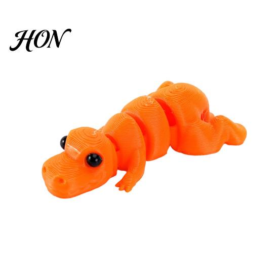 Articulated Miniature Figurines 3D Printed Dinosaur Toy, Mini Dino Action Figure, Themed Decor Movable Joints Desktop Decoration, Party Favors