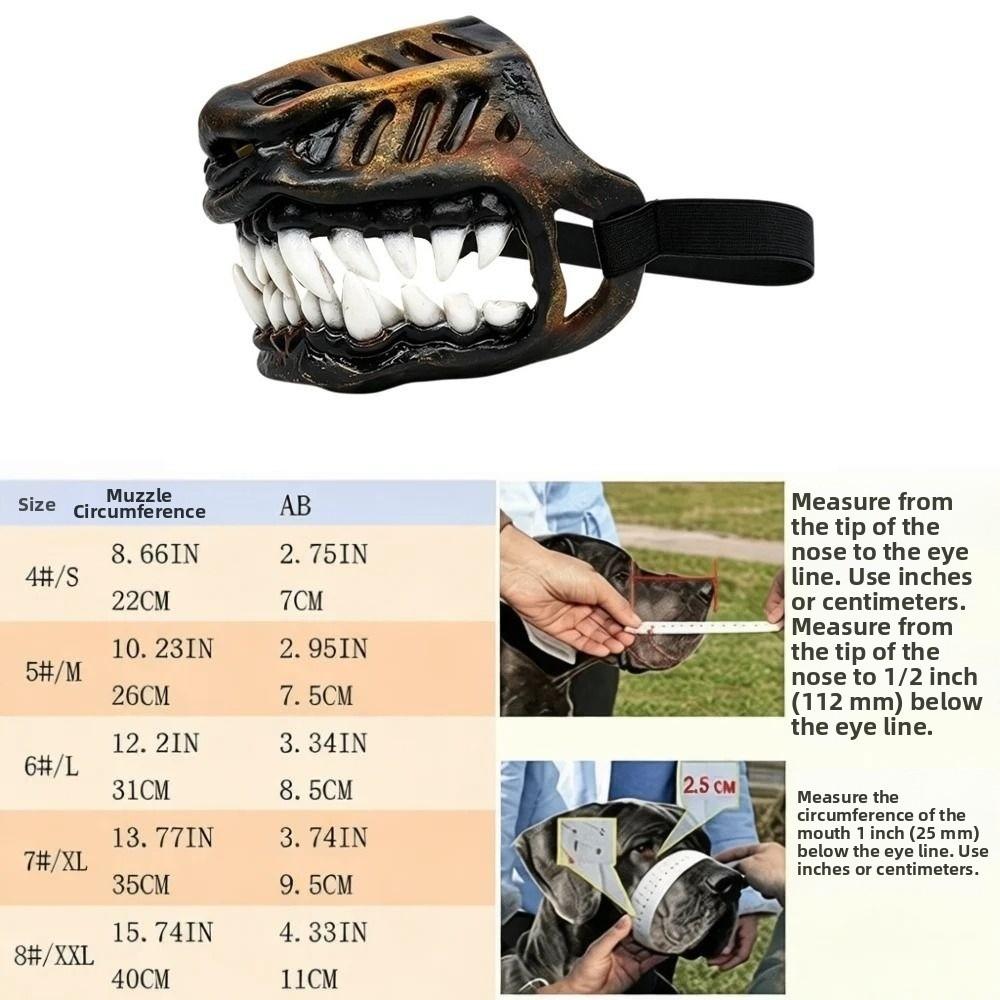 Movable Teeth Dog Muzzle Mask Latex Dinosaur Dog Mask New Dog Costume Mask Halloween Parties