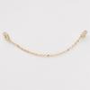 High Color Gold Plated Silver Zircon Bracelet Security Chain Chain Diy Handmade Bracelet Mobile Phone Chain Accessories